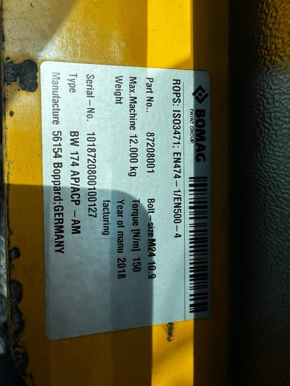 Rouleau compresseur BOMAG BW 174 AP-4F AM, Tandem Roller: photos 7