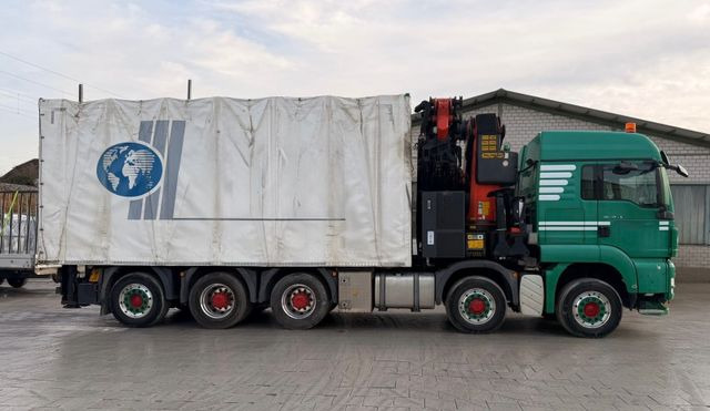 MAN TGS 35.480 10x6,E5,Palfinger PK92002+JIB+winch - Camion grue, Camion à rideaux coulissants: photos 3 MAN TGS 35.480 10x6,E5,Palfinger PK92002+JIB+winch - Camion grue, Camion à rideaux coulissants: photos 3