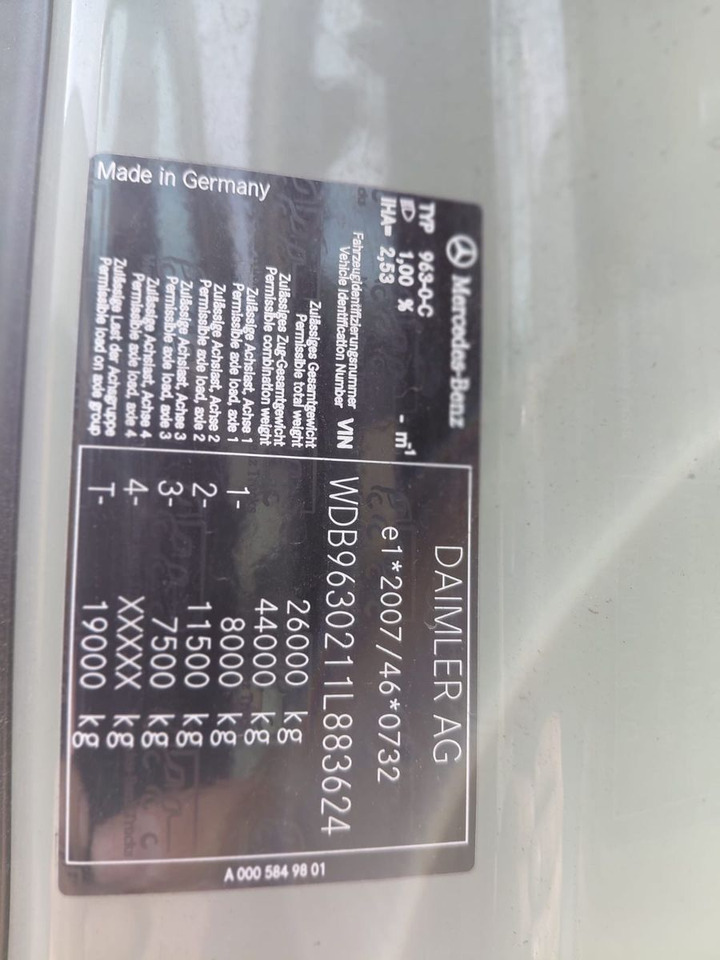 Mercedes-Benz Actros 2545 6x2, E6, Retarder, Effer 265/6S — crédit-bail Mercedes-Benz Actros 2545 6x2, E6, Retarder, Effer 265/6S: photos 16