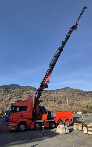 Scania R500 V8 LB10x4, E5, Effer 1750 8S, FLYJIB, 44m - Camion grue: photos 1 Scania R500 V8 LB10x4, E5, Effer 1750 8S, FLYJIB, 44m - Camion grue: photos 1