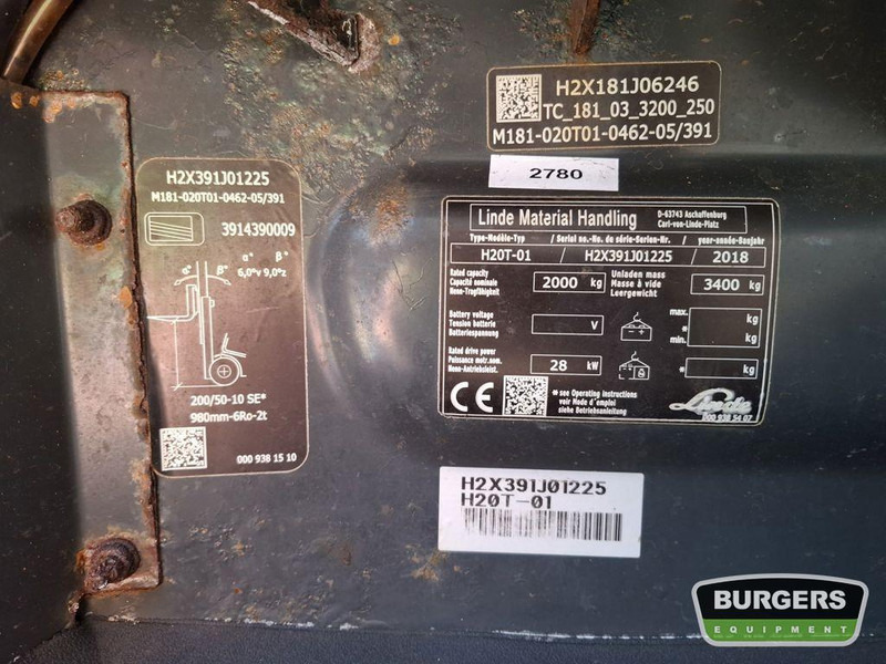 Linde H20T - Chariot élévateur à gaz: photos 5 Linde H20T - Chariot élévateur à gaz: photos 5