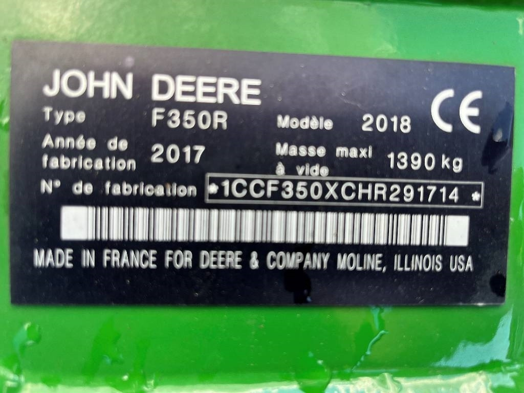 John Deere F 350 R Dismantled: only spare parts - Faucheuse: photos 5 John Deere F 350 R Dismantled: only spare parts - Faucheuse: photos 5