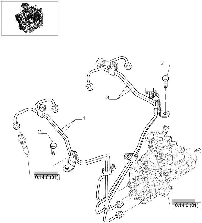 New Holland T6010 Rurka 2853986 - Moteur et pièces pour Tracteur agricole: photos 1 New Holland T6010 Rurka 2853986 - Moteur et pièces pour Tracteur agricole: photos 1