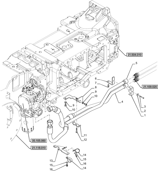 New Holland T6070 Rurka hydrauliczna 48094217 - Hydraulique pour Machine agricole: photos 1 New Holland T6070 Rurka hydrauliczna 48094217 - Hydraulique pour Machine agricole: photos 1