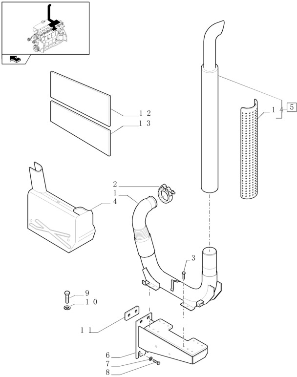 New Holland T6090 Wspornik 87605312 - Moteur et pièces pour Tracteur agricole: photos 1 New Holland T6090 Wspornik 87605312 - Moteur et pièces pour Tracteur agricole: photos 1