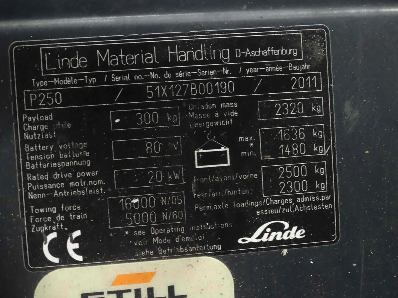 Linde P250 - Chariot tracteur: photos 5 Linde P250 - Chariot tracteur: photos 5