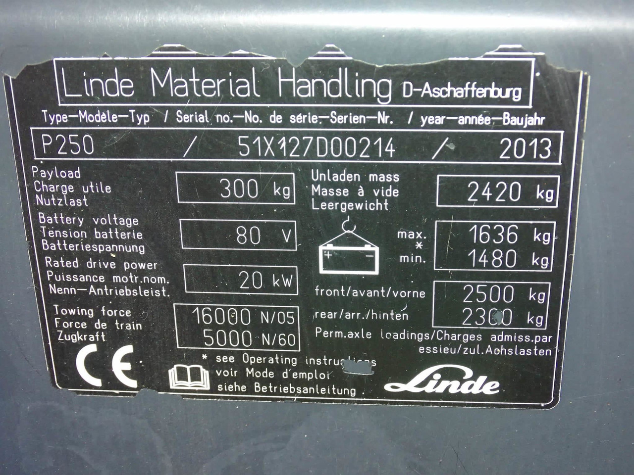 Linde P250 - Chariot tracteur: photos 2 Linde P250 - Chariot tracteur: photos 2