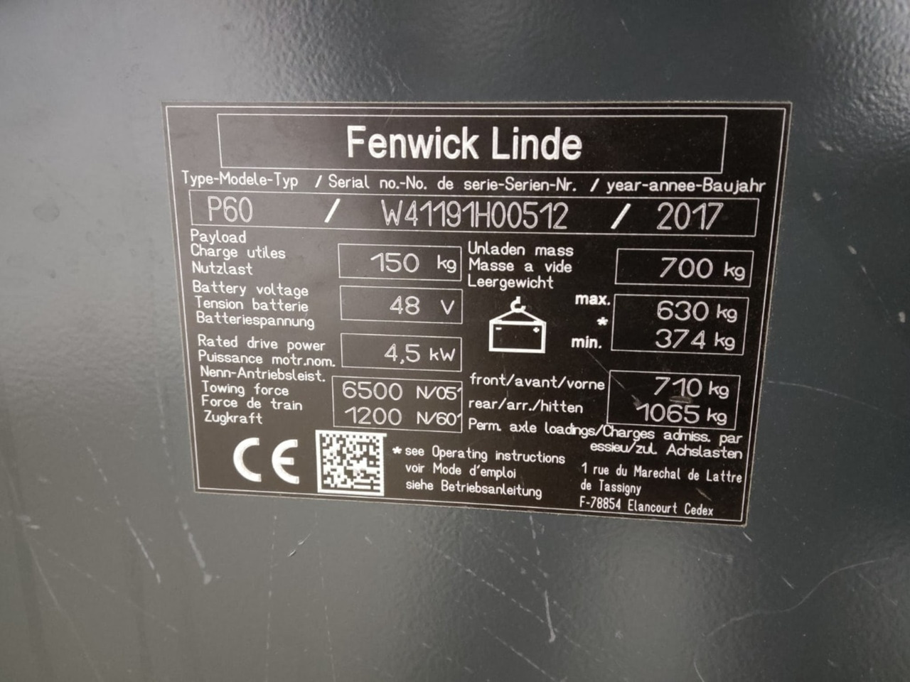 Linde P60 - Chariot tracteur: photos 5 Linde P60 - Chariot tracteur: photos 5