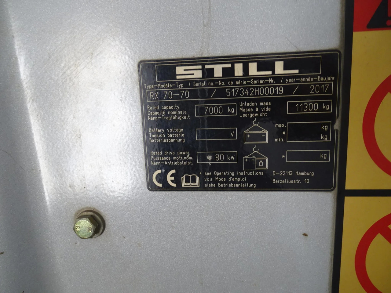 STILL RX70-70 - Chariot élévateur diesel: photos 5 STILL RX70-70 - Chariot élévateur diesel: photos 5