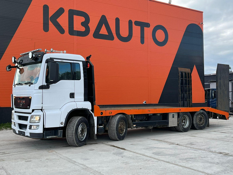 MAN TGS 35.480 8x4H-6 PLATFORM L=9455 mm / WINCH - Camion porte-voitures: photos 1 MAN TGS 35.480 8x4H-6 PLATFORM L=9455 mm / WINCH - Camion porte-voitures: photos 1