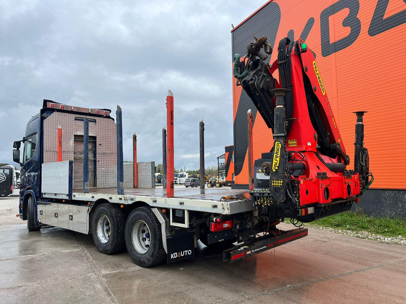 Camion plateau, Camion grue Scania R 650 6x4 PK24001 / PLATFORM L=6800 mm: photos 8