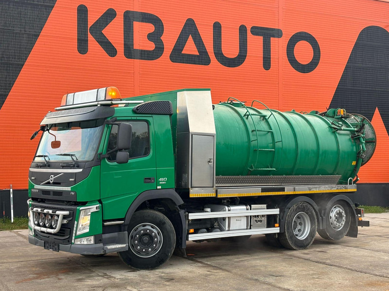Volvo FM 410 6x2*4 EUR-MARK TANK 14000L / VACUUM Ingersoll Rand VTB.810H.MA / PRESSURE WASH - Camion vidangeur: photos 1 Volvo FM 410 6x2*4 EUR-MARK TANK 14000L / VACUUM Ingersoll Rand VTB.810H.MA / PRESSURE WASH - Camion vidangeur: photos 1