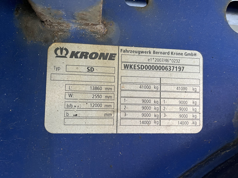 Semi-remorque fourgon Krone DryLiner / Box / Huckepack / BPW Drum / APK TUV 12-25: photos 14