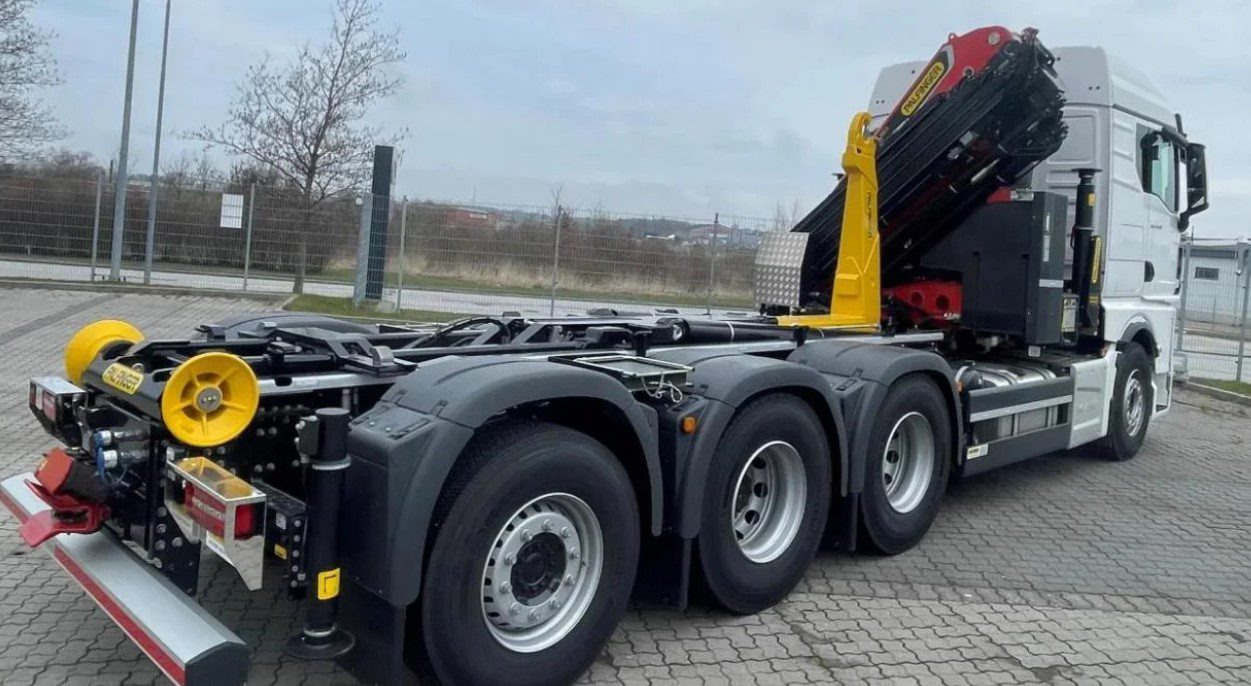 MAN TGS 35.510 8×4 Tridem kranväxlare Palfinger - Camion ampliroll, Camion grue: photos 4 MAN TGS 35.510 8×4 Tridem kranväxlare Palfinger - Camion ampliroll, Camion grue: photos 4