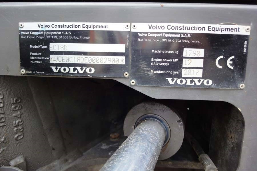 Volvo EC18D Löffelpaket - Mini pelle: photos 5 Volvo EC18D Löffelpaket - Mini pelle: photos 5