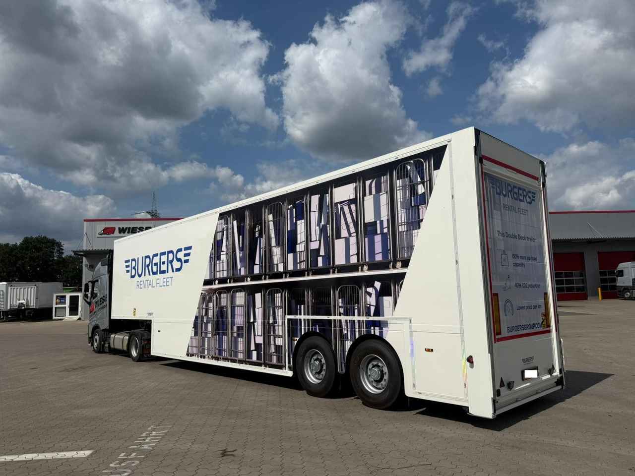 Burgers Doppelstock Trailer 60% mehr Ladefläche - Semi-remorque surbaissé: photos 3 Burgers Doppelstock Trailer 60% mehr Ladefläche - Semi-remorque surbaissé: photos 3