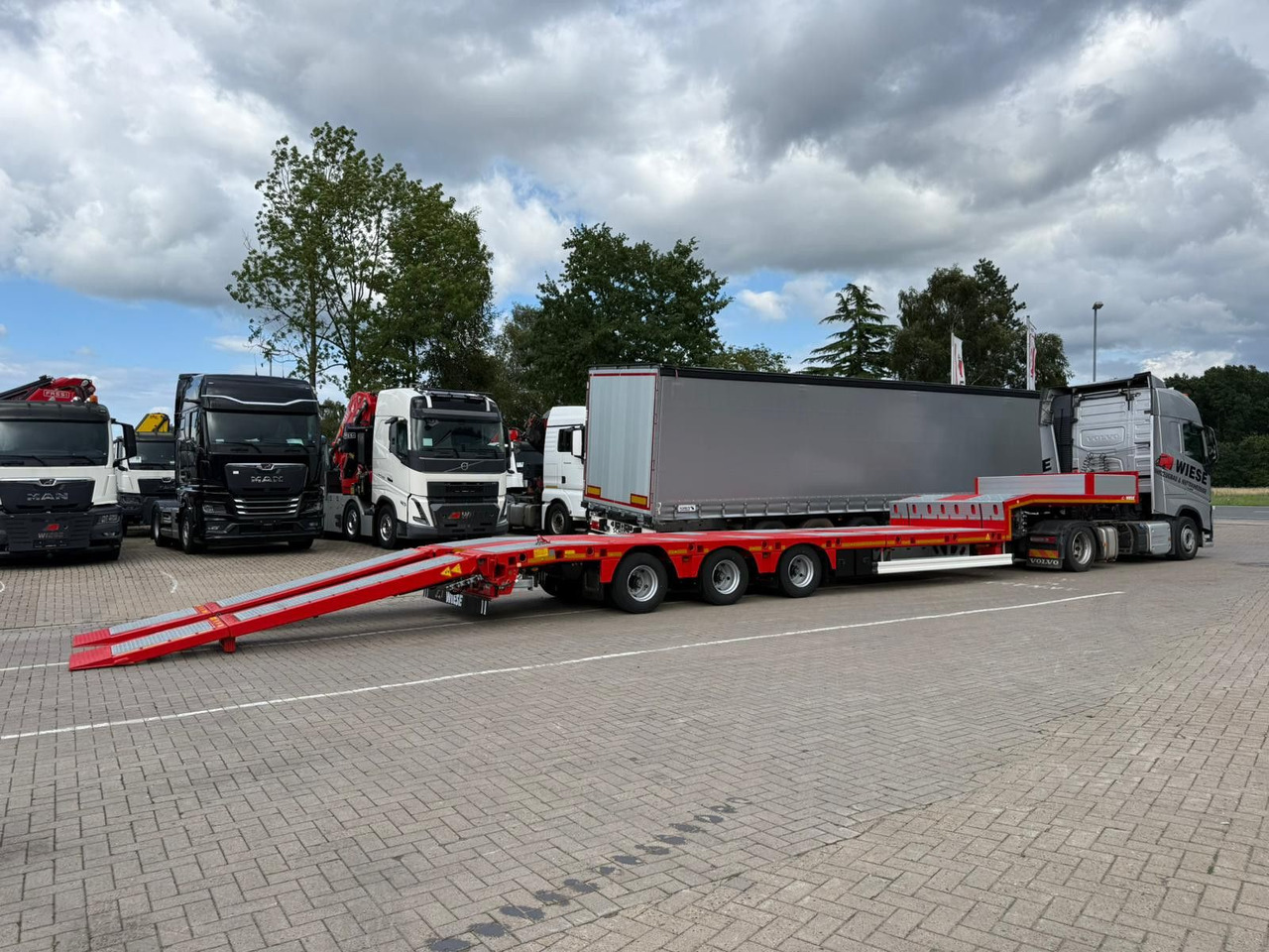 Semi-remorque surbaissé Kässbohrer SLS.HS Tieflader mit hydr. Schwanenhals: photos 12