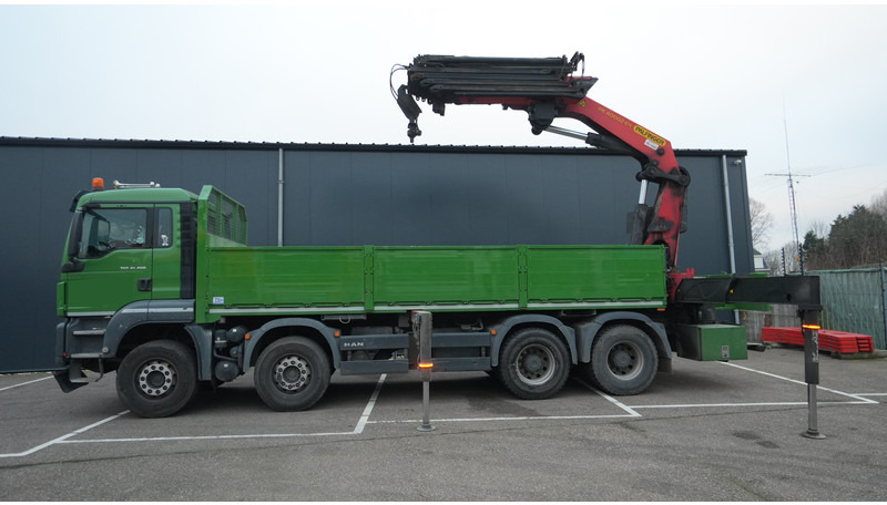 MAN TGS 41.460 8X4 OPEN BOX WITH PALFINGER PK 40002 EH CRANE 384.000KM - Camion grue: photos 1 MAN TGS 41.460 8X4 OPEN BOX WITH PALFINGER PK 40002 EH CRANE 384.000KM - Camion grue: photos 1