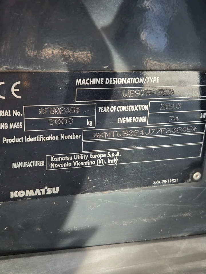 Komatsu WB97 - Tractopelle: photos 2 Komatsu WB97 - Tractopelle: photos 2