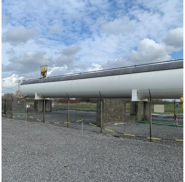 200m3 stationary gastank Gas, LPG, GPL, GAZ, Propane with Sun roof and appendages Used Tank ID 1.209 - Cuve de stockage: photos 1 200m3 stationary gastank Gas, LPG, GPL, GAZ, Propane with Sun roof and appendages Used Tank ID 1.209 - Cuve de stockage: photos 1