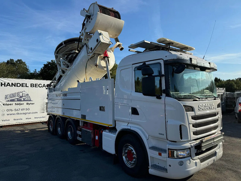 Scania R480 Vacuum / Sewer Jetter / Recycler, Euro 6, Super 2000 (16m3), 2013 - Camion vidangeur: photos 1 Scania R480 Vacuum / Sewer Jetter / Recycler, Euro 6, Super 2000 (16m3), 2013 - Camion vidangeur: photos 1