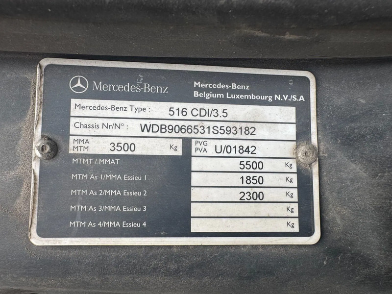 Fourgon utilitaire Mercedes-Benz Sprinter 516 **BELGIAN VAN-EURO5-AUTOMAAT**: photos 18