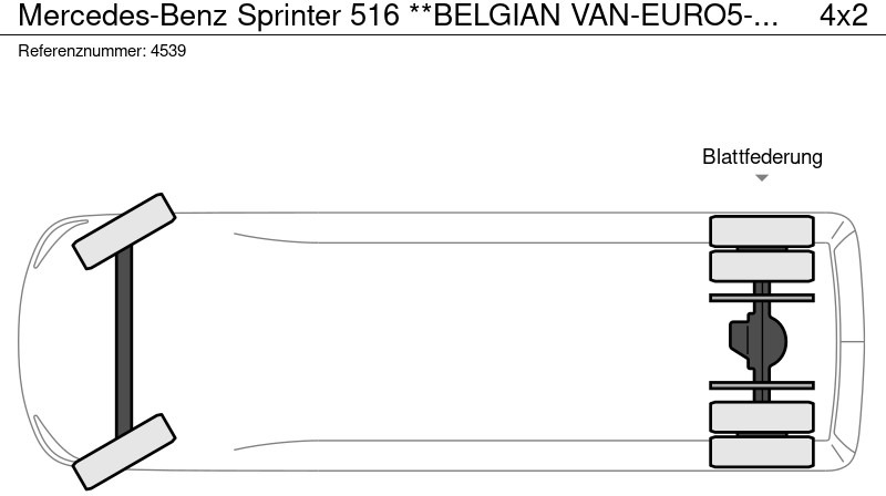 Fourgon utilitaire Mercedes-Benz Sprinter 516 **BELGIAN VAN-EURO5-AUTOMAAT**: photos 20