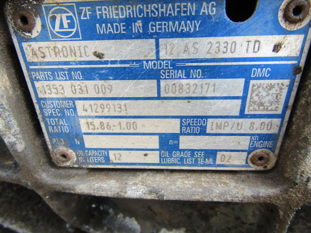 IVECO STRALIS ZF ASTRONIC GEARBOX TYPE 12A5 2330 TD - Boîte de vitesse pour Camion: photos 4 IVECO STRALIS ZF ASTRONIC GEARBOX TYPE 12A5 2330 TD - Boîte de vitesse pour Camion: photos 4