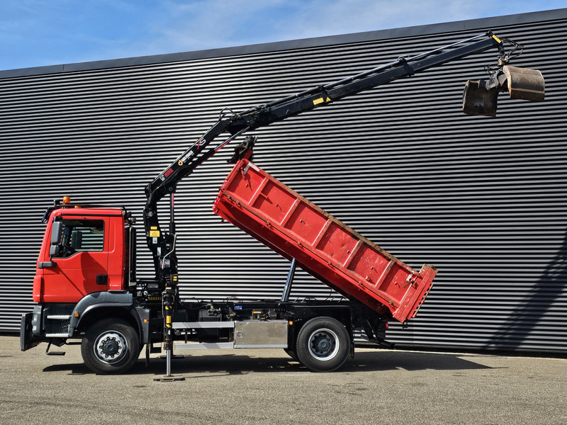 MAN TGM 18.250 / 4X4 / EEV / HIAB CRANE + TIPPER / SPRING - Camion, Camion grue: photos 2 MAN TGM 18.250 / 4X4 / EEV / HIAB CRANE + TIPPER / SPRING - Camion, Camion grue: photos 2