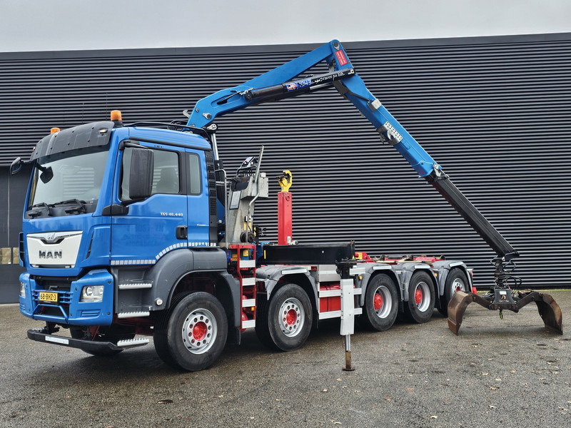 MAN TGS 47.440 BBL / 10X4 HOOKLIFT + Z CRANE - Camion ampliroll, Camion grue: photos 3 MAN TGS 47.440 BBL / 10X4 HOOKLIFT + Z CRANE - Camion ampliroll, Camion grue: photos 3