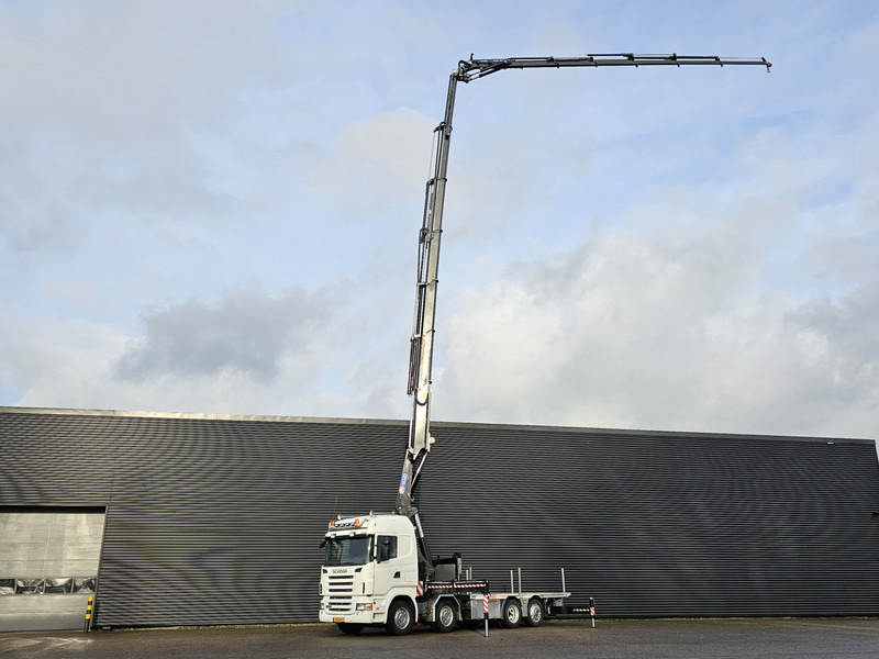 Scania R480 8X2 / HMF 60 t/m + JIB / RETARDER - Camion grue: photos 2 Scania R480 8X2 / HMF 60 t/m + JIB / RETARDER - Camion grue: photos 2