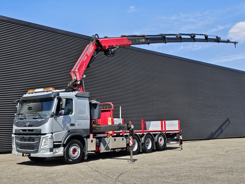 Volvo FM 460 8x4-4 / FASSI 36.5 t/m -8 x EXTENSION + WINCH - Camion plateau, Camion grue: photos 1 Volvo FM 460 8x4-4 / FASSI 36.5 t/m -8 x EXTENSION + WINCH - Camion plateau, Camion grue: photos 1