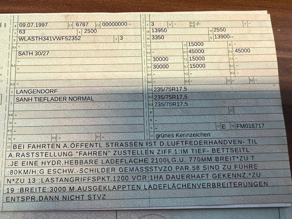 Langendorf Tiefbett mit Rampen Hydraulisch Langendorf Tiefbett mit Rampen Hydraulisch - Semi-remorque surbaissé: photos 2 Langendorf Tiefbett mit Rampen Hydraulisch Langendorf Tiefbett mit Rampen Hydraulisch - Semi-remorque surbaissé: photos 2