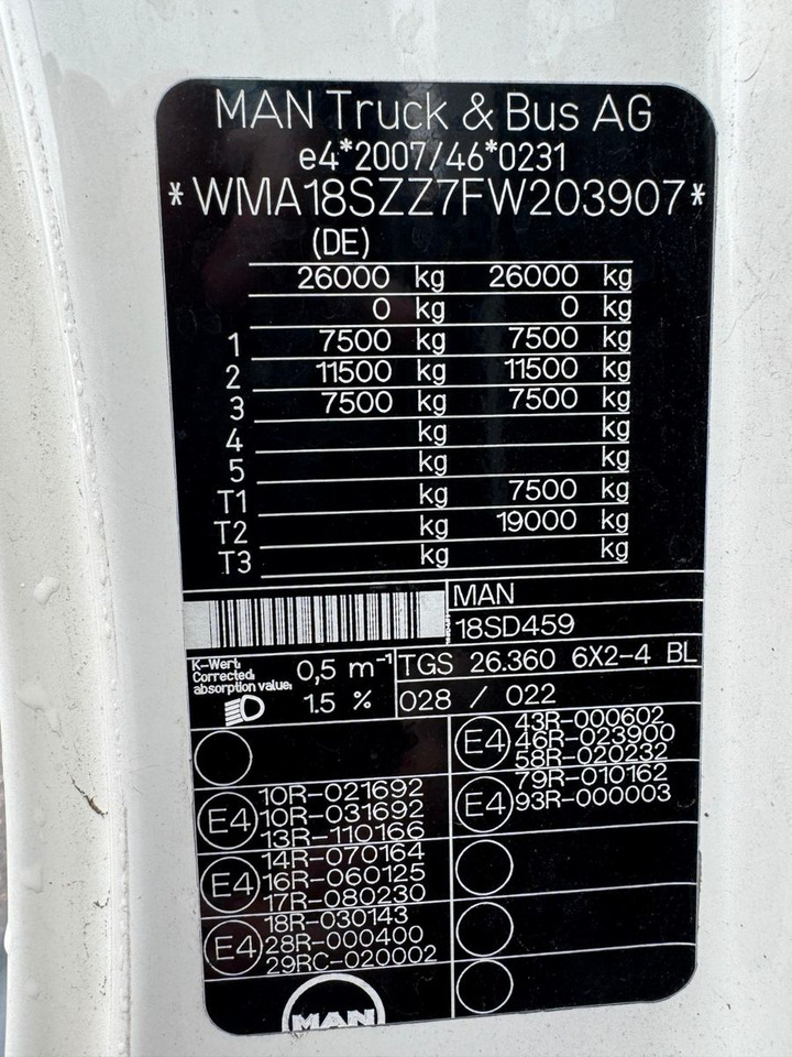 MAN 26.360 TGS Pafinger PK12002 Glaskipper 2 Trennw. — crédit-bail MAN 26.360 TGS Pafinger PK12002 Glaskipper 2 Trennw.: photos 16