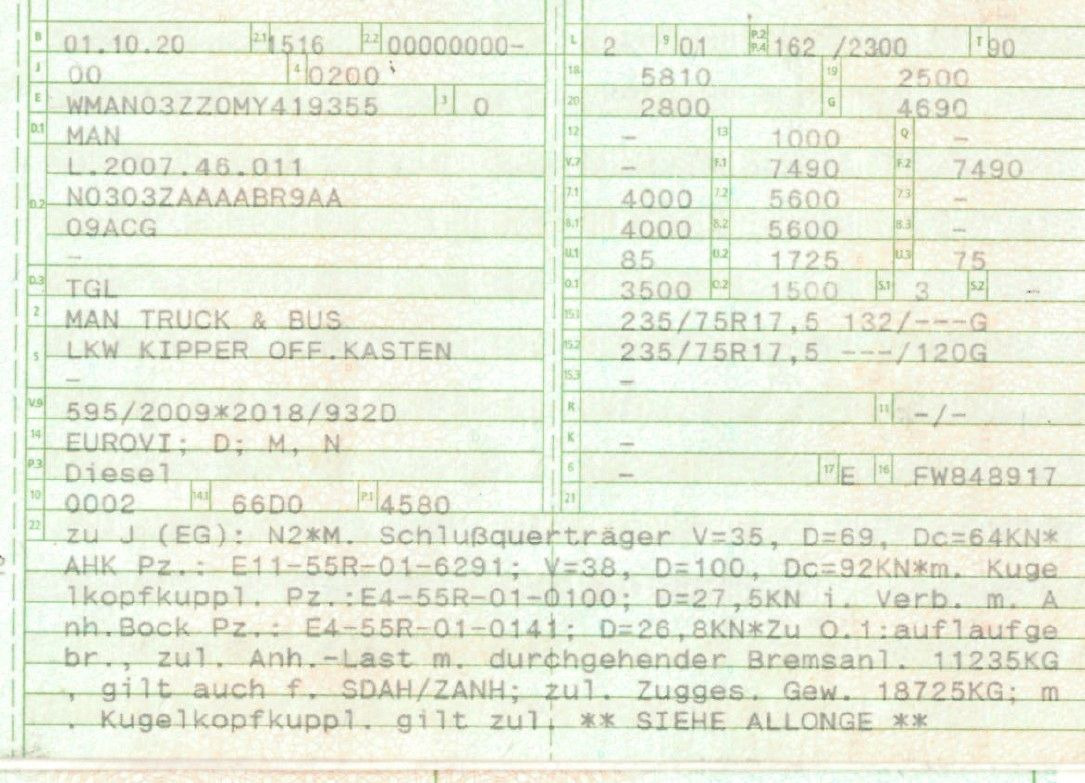 MAN 8.220 4x2 Meiller 3S. Kipper | TOP Zustand! - Utilitaire benne: photos 2 MAN 8.220 4x2 Meiller 3S. Kipper | TOP Zustand! - Utilitaire benne: photos 2