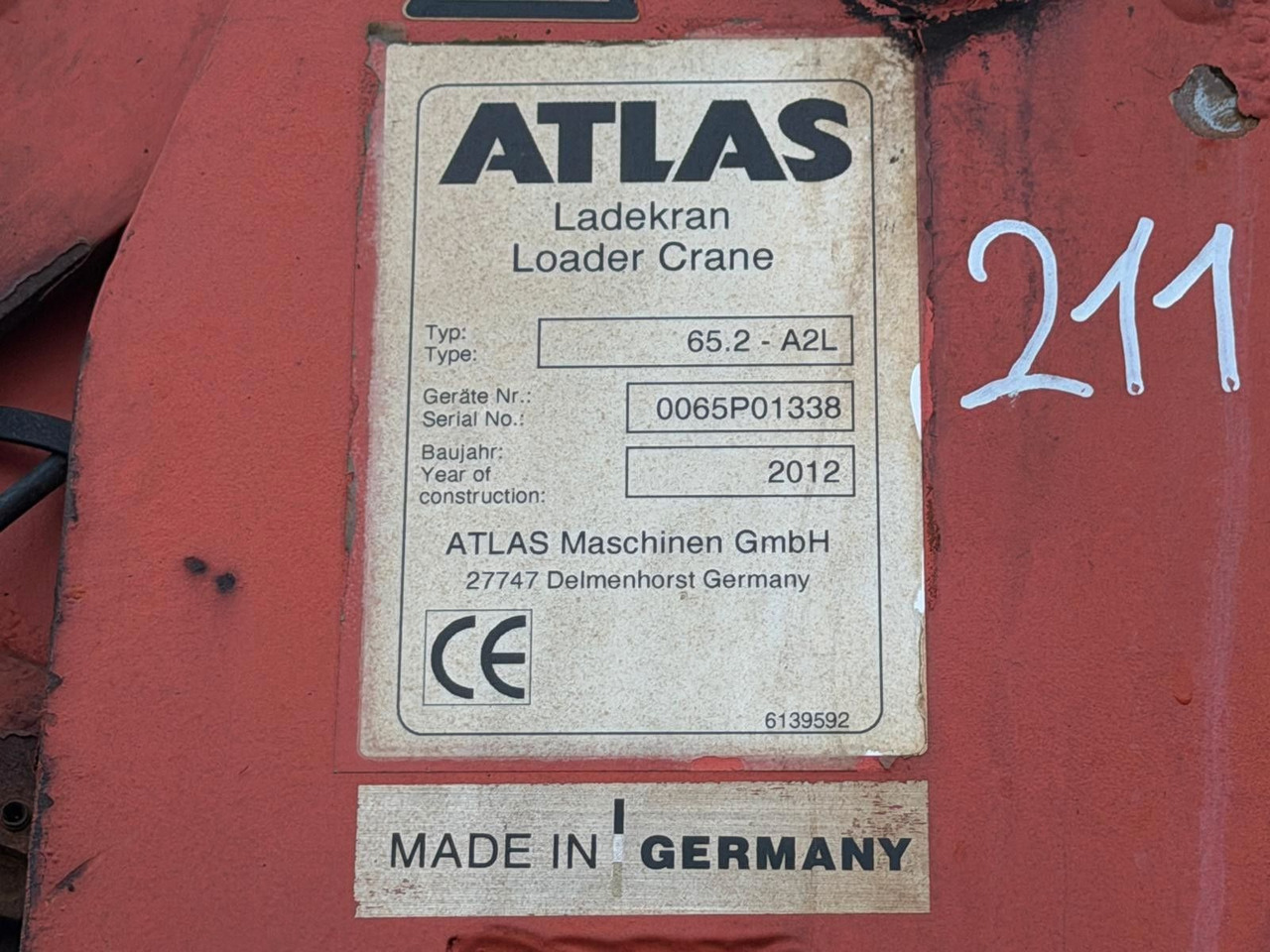 MEILLER 3S. Kipper & ATLAS Kran 65.2 - A2L - Camion benne: photos 2 MEILLER 3S. Kipper & ATLAS Kran 65.2 - A2L - Camion benne: photos 2