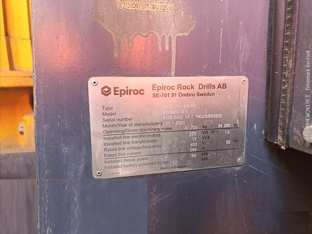 Epiroc Boomer XE3C - Machine d'exploitation minière: photos 5 Epiroc Boomer XE3C - Machine d'exploitation minière: photos 5