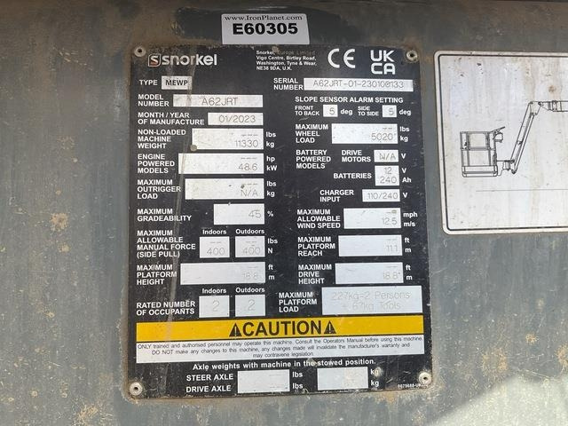 Snorkel A62VRT - Nacelle articulée: photos 5 Snorkel A62VRT - Nacelle articulée: photos 5