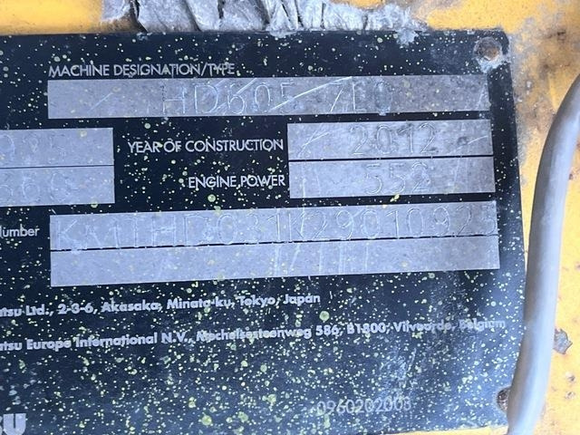 Komatsu HD605-7EO - Tombereau rigide: photos 5 Komatsu HD605-7EO - Tombereau rigide: photos 5