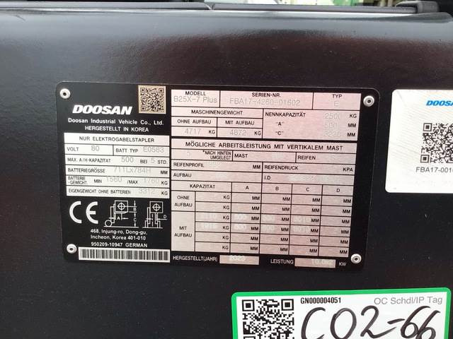 Doosan B25X-7 PLUS - Chariot élévateur électrique: photos 5 Doosan B25X-7 PLUS - Chariot élévateur électrique: photos 5