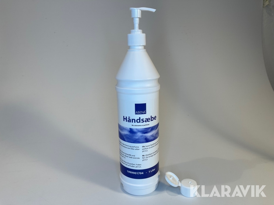 Flydende håndsæbe Abena 1 liter med pumpe, 360 stk. - L'équipement de construction: photos 1 Flydende håndsæbe Abena 1 liter med pumpe, 360 stk. - L'équipement de construction: photos 1