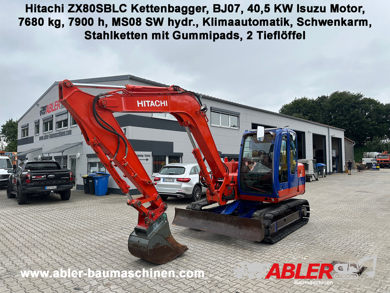 Hitachi ZX80 SBLC Kettenbagger MS08 SW Klima - Pelle: photos 1 Hitachi ZX80 SBLC Kettenbagger MS08 SW Klima - Pelle: photos 1