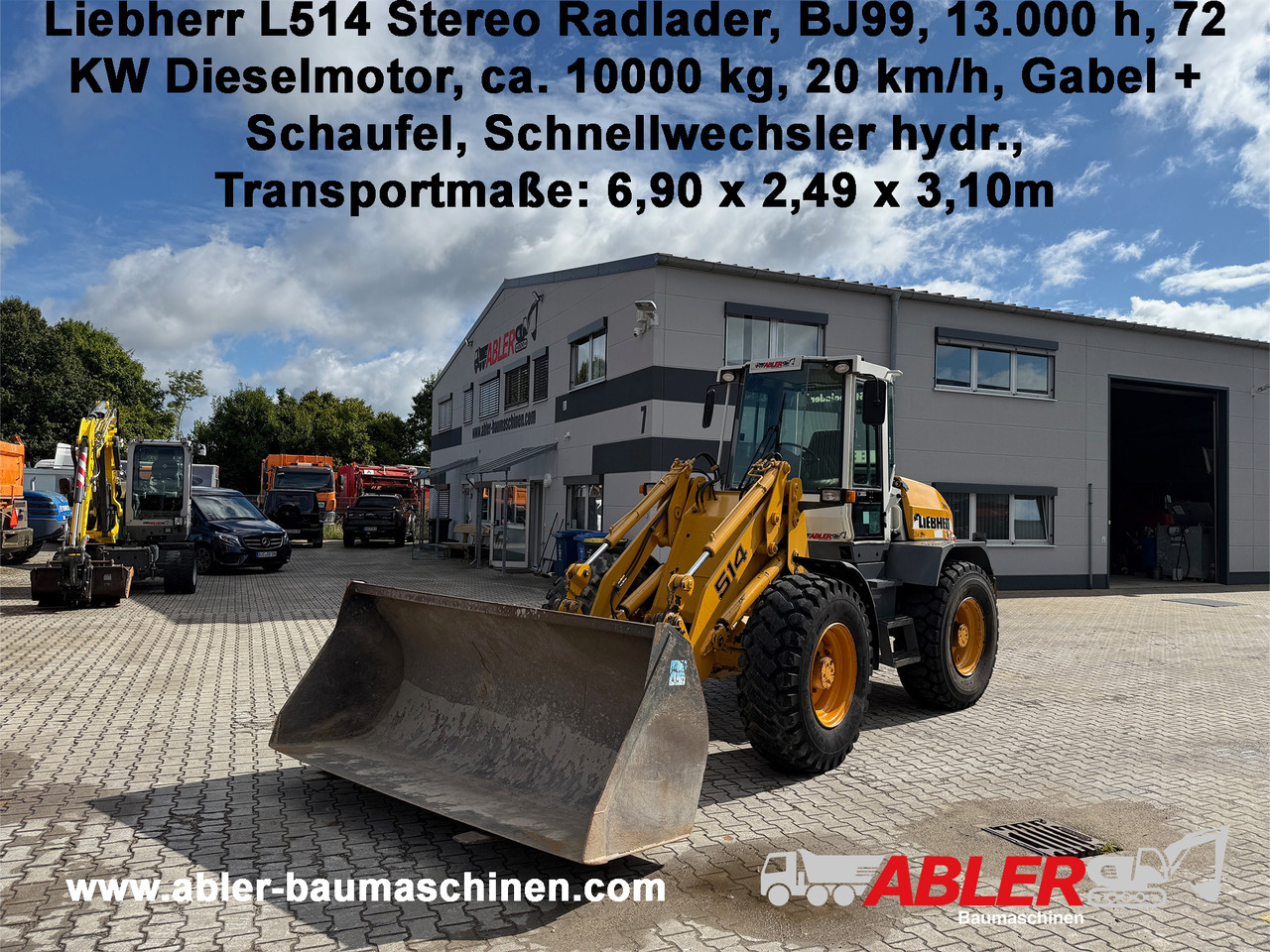Liebherr L514 Stereo Radlader Gabel+Schaufel+SW - Chargeuse sur pneus: photos 1 Liebherr L514 Stereo Radlader Gabel+Schaufel+SW - Chargeuse sur pneus: photos 1