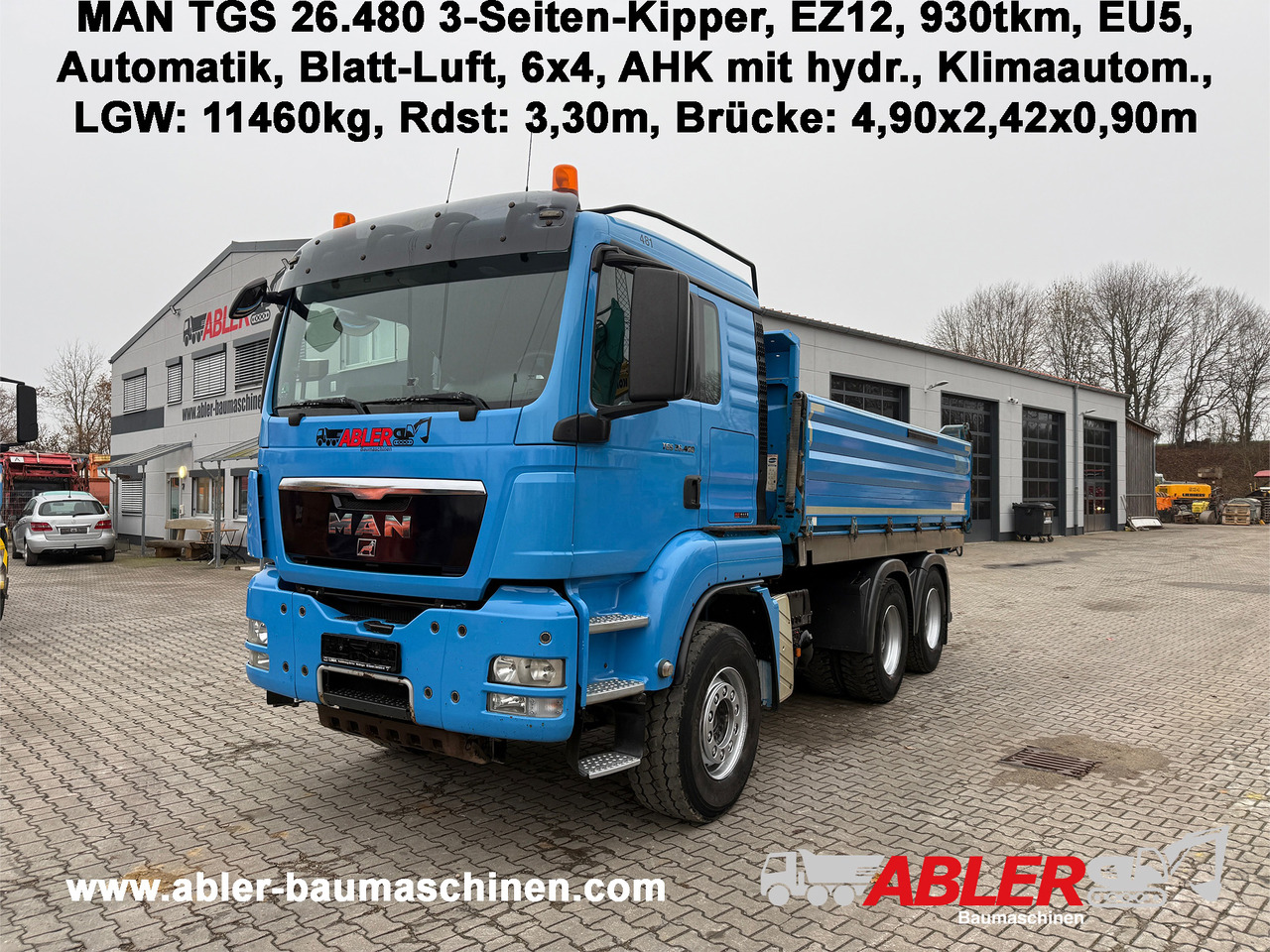 MAN TGS 26.480 3-Seiten-Kipper Retarder Klima - Camion benne: photos 1 MAN TGS 26.480 3-Seiten-Kipper Retarder Klima - Camion benne: photos 1