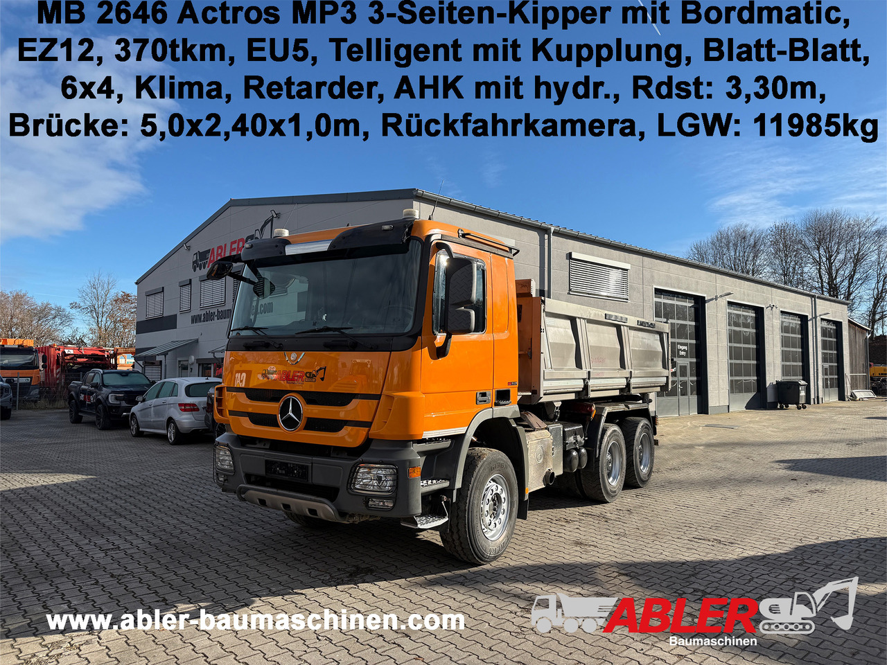 Mercedes-Benz 2646 Actros MP3 3-Seiten Kipper mit Bordmatic - Camion benne: photos 1 Mercedes-Benz 2646 Actros MP3 3-Seiten Kipper mit Bordmatic - Camion benne: photos 1