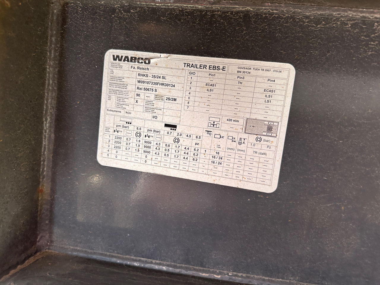 Semi-remorque benne Reisch RHKS-35/24SL Stahl Kippmulde 50 m3 Metallschrott: photos 16 Semi-remorque benne Reisch RHKS-35/24SL Stahl Kippmulde 50 m3 Metallschrott: photos 16