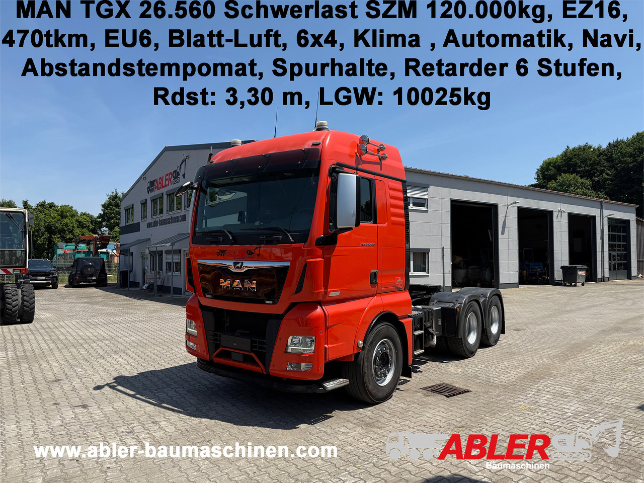 MAN TGX 26.560 Swerlast SZM 120.000 kg Retarder ACC - Tracteur routier: photos 1 MAN TGX 26.560 Swerlast SZM 120.000 kg Retarder ACC - Tracteur routier: photos 1