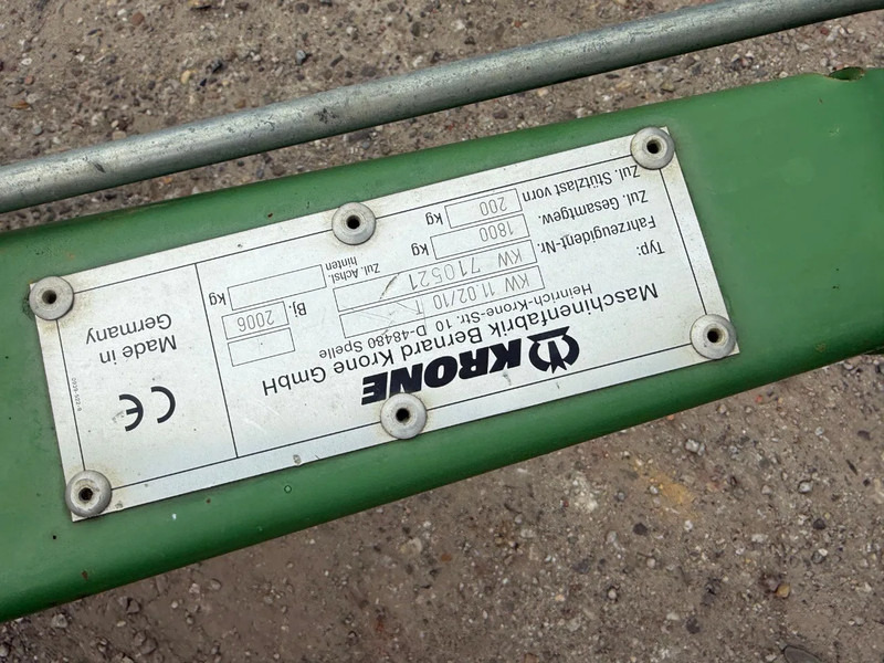 Krone KWT 11.02 / 10 Trein model - Faneuse: photos 2 Krone KWT 11.02 / 10 Trein model - Faneuse: photos 2