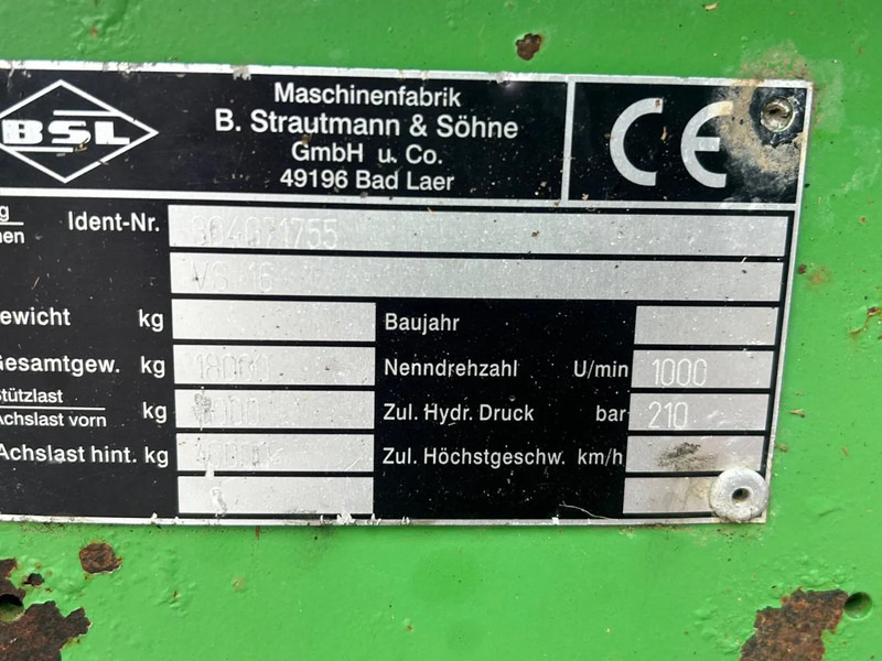 Epandeur à fumier Strautmann VS 16 mestwagen Breedstrooier Mest Compost: photos 11