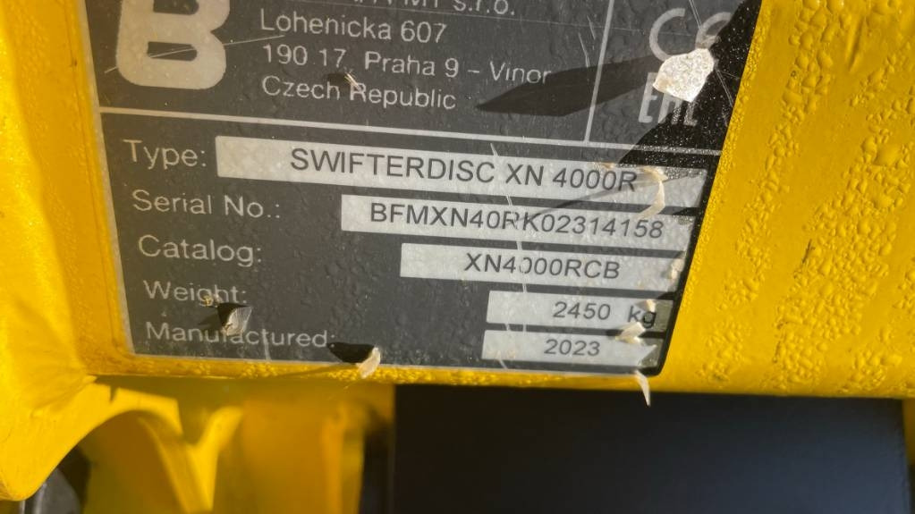 Bednar SWIFTERDISC XN 4000 R - Cover crop: photos 2 Bednar SWIFTERDISC XN 4000 R - Cover crop: photos 2